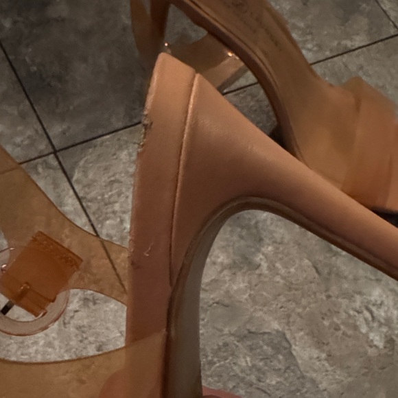 Chinese Laundry Transparent Orange Heels - Picture 7 of 8